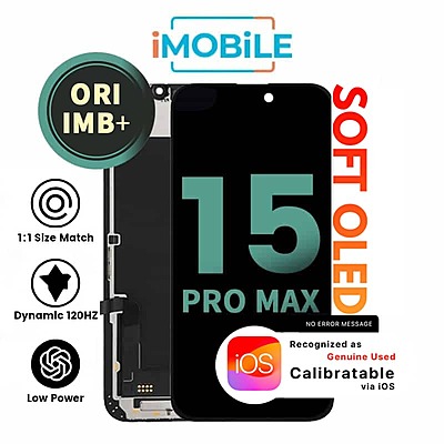 iPhone 15 Pro Max (6.7 Inch) Compatible LCD (Soft OLED) Touch Digitizer Screen [Original IMB+]