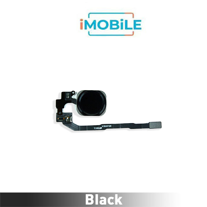 iPhone 5S / SE Compatible Home Button with Flex Cable Ribbon Black