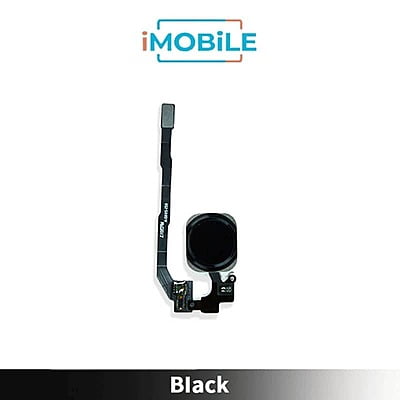 iPhone 5S / SE Compatible Home Button With Flex Cable Ribbon [Black]