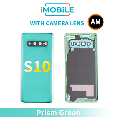 Samsung Galaxy S10 Back Cover Aftermarket with Camera Lens [Prism Green]