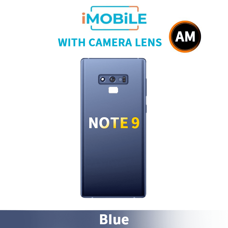 Samsung Galaxy Note 9 Back Cover Aftermarket with Camera Lens [Blue]