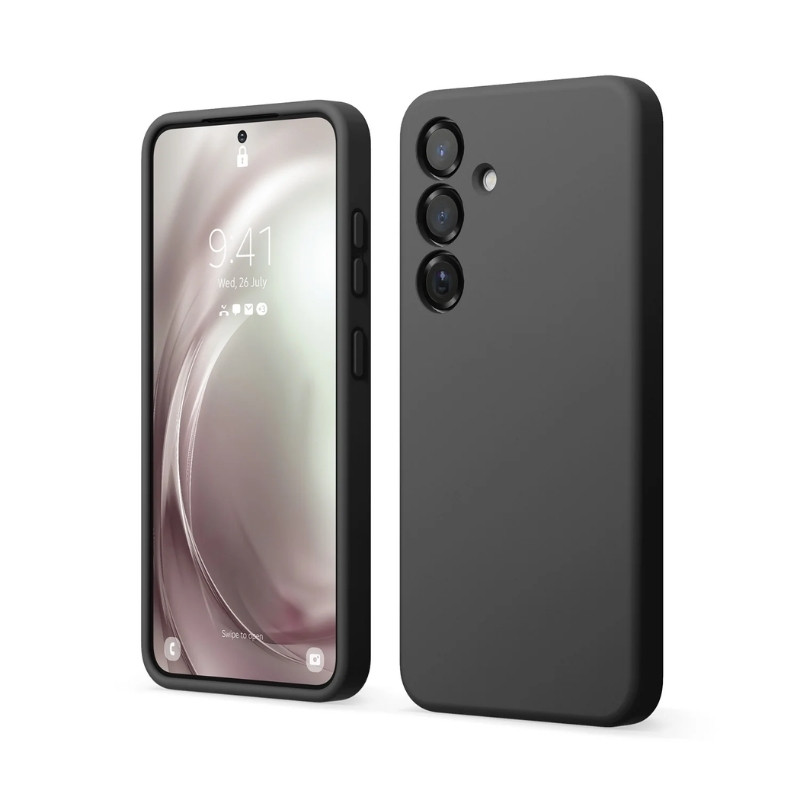 iShield [MagSafe] Liquid Silicon Snap Case, Samsung s26 [Black]