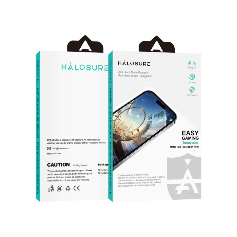 Halosure 2.5D Innovador Shield JoyTouch [Matte] Tempered Glass, iPhone 18 Pro Max