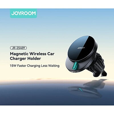 JoyRoom JR-ZS409 15W MagSafe Wireless Charge Car Mount Phone Holder (Air Vent) JoyRoom JR-ZS409 15W MagSafe Wireless Charge Car Mount Phone Holder (Air Vent)