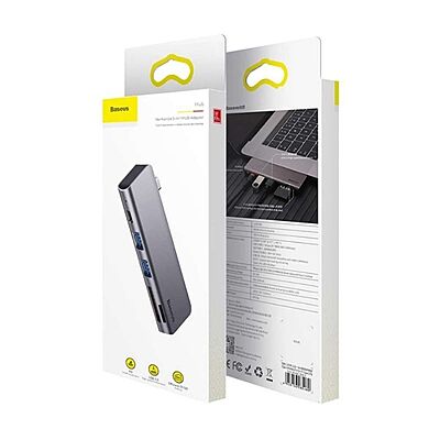 Baseus [CAHUB-K0G] Harmonica Five-in-one HUB Adapter