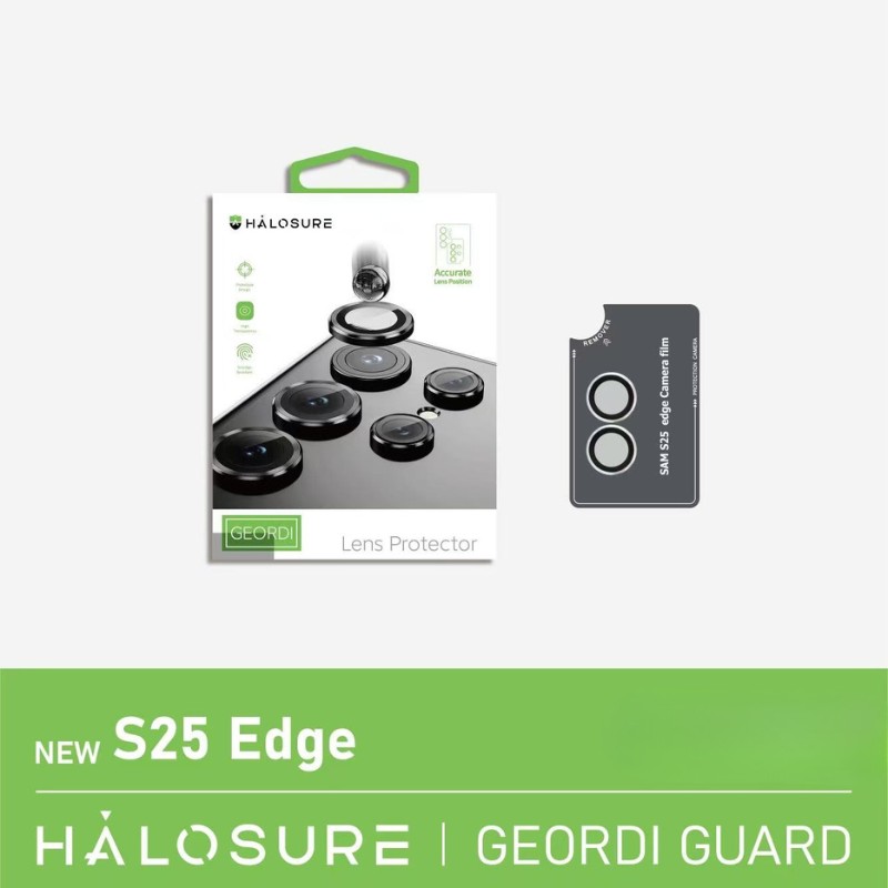 Halosure Geordi Rear Camera Lens Armour Protector (Anti-Reflection), Samsung s25 Edge Halosure Geordi Rear Camera Lens Armour Protector (Anti-Reflection), Samsung s25 Edge