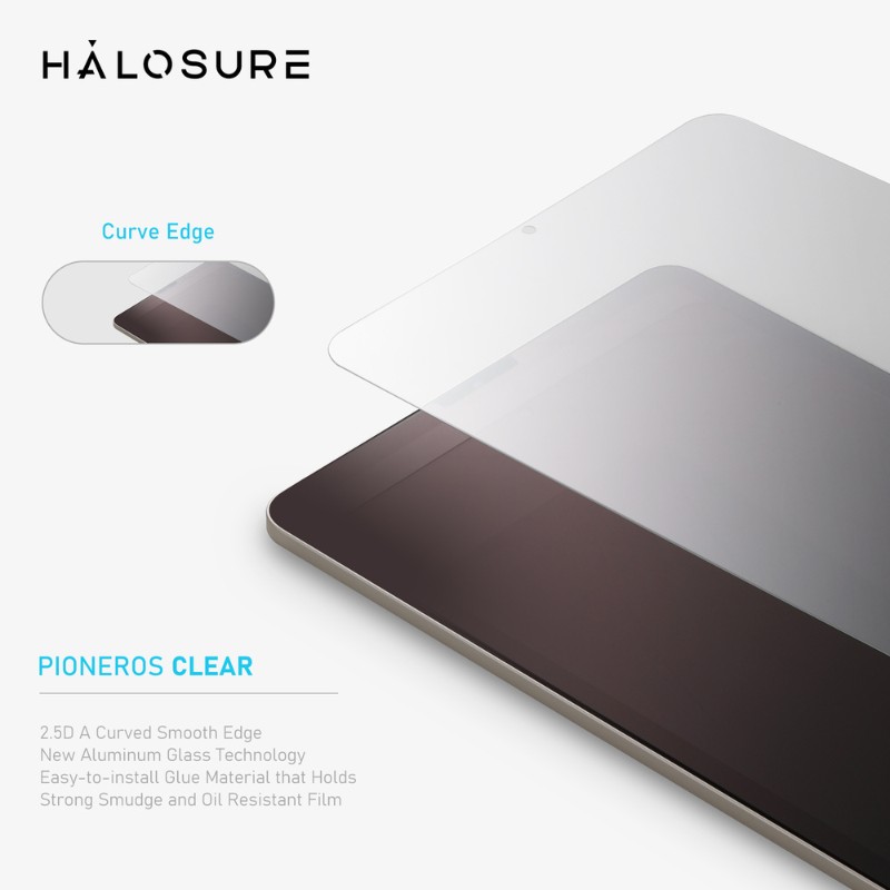 Halosure 2D Pioneros Tempered Glass, iPad 10.9" for iPad 10 / iPad 11 Halosure 2D Pioneros Tempered Glass, iPad 10.9" for iPad 10 / iPad 11