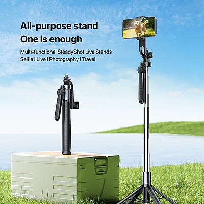 Remax P30 Selfie Stick - Multifunctional Live Streaming Stand Remax P30 Selfie Stick - Multifunctional Live Streaming Stand