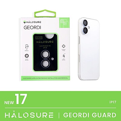 Halosure Geordi Rear Camera Lens Armour Protector (Anti-Reflection), iPhone 17 Halosure Geordi Rear Camera Lens Armour Protector (Anti-Reflection), iPhone 17