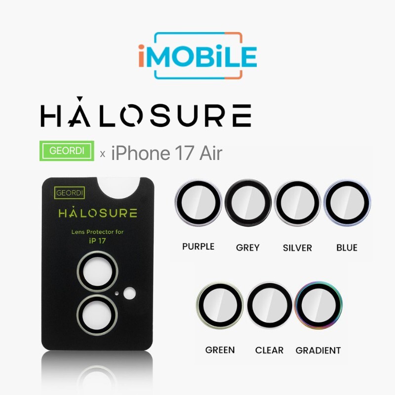 Halosure Geordi Rear Camera Lens Armour Protector (Anti-Reflection), iPhone 17 Air Halosure Geordi Rear Camera Lens Armour Protector (Anti-Reflection), iPhone 17 Air
