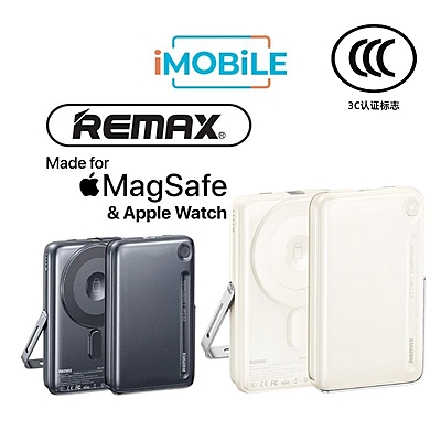 Remax MC-05 22.5W Power Bank [MC-05] [10K mAh] [3 Ports + Wireless MagSafe + Apple Watch Charger + USB-C Cable]