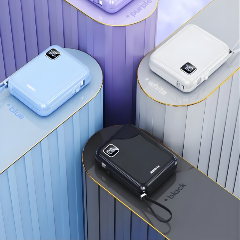 Remax RPP-579 22.5W Power Bank [10K mAh] [1 Port + Lightning & USB-C Cables]