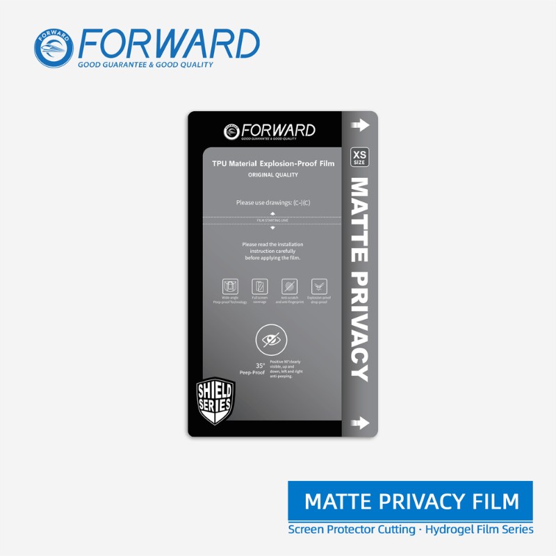 FORWARD [Explosion-Proof] 7" Matte Privacy Mobile Phone  Film for FORWARD Cutting Machine [20pc]