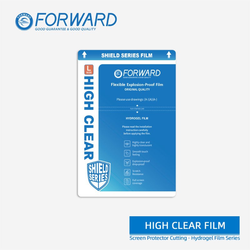 FORWARD [Explosion-Proof] 16"  Tablet High Clear Hydrogel Film for FORWARD Cutting Machine [5pc]