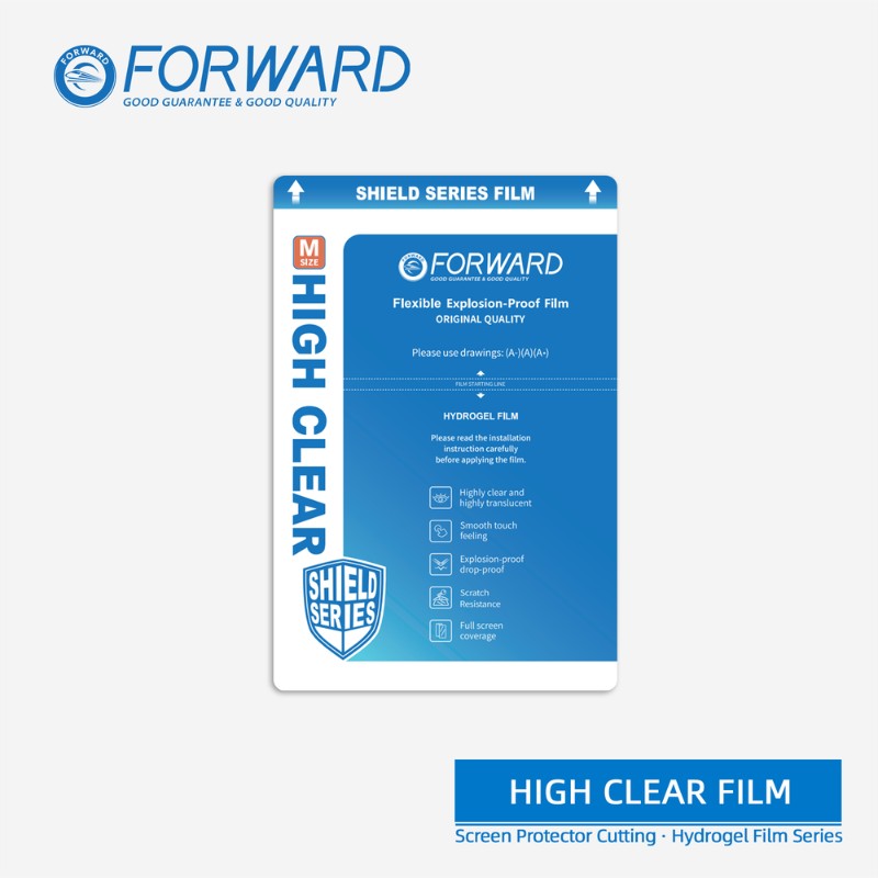 FORWARD [Explosion-Proof] 13" Tablet High Clear Hydrogel Film for FORWARD Cutting Machine [20pc]