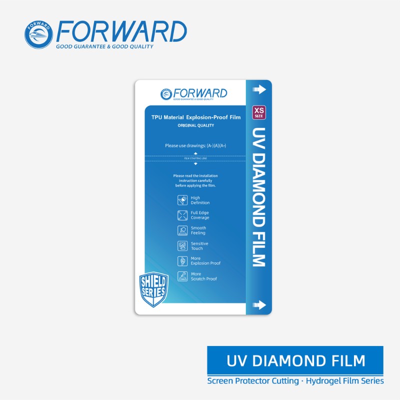FORWARD FW-QE01 | [XS"] UV High Clear Hydrogel Film for FORWARD Cutting Machine [20pc]