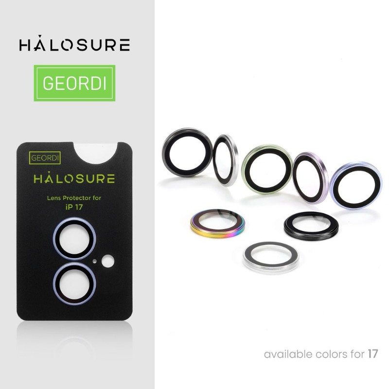 Halosure Geordi Rear Camera Lens Armour Protector (Anti-Reflection), iPhone 17
