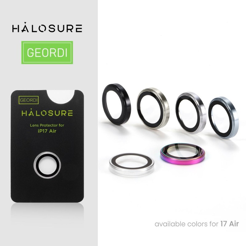 Halosure Geordi Rear Camera Lens Armour Protector (Anti-Reflection), iPhone 17 Air