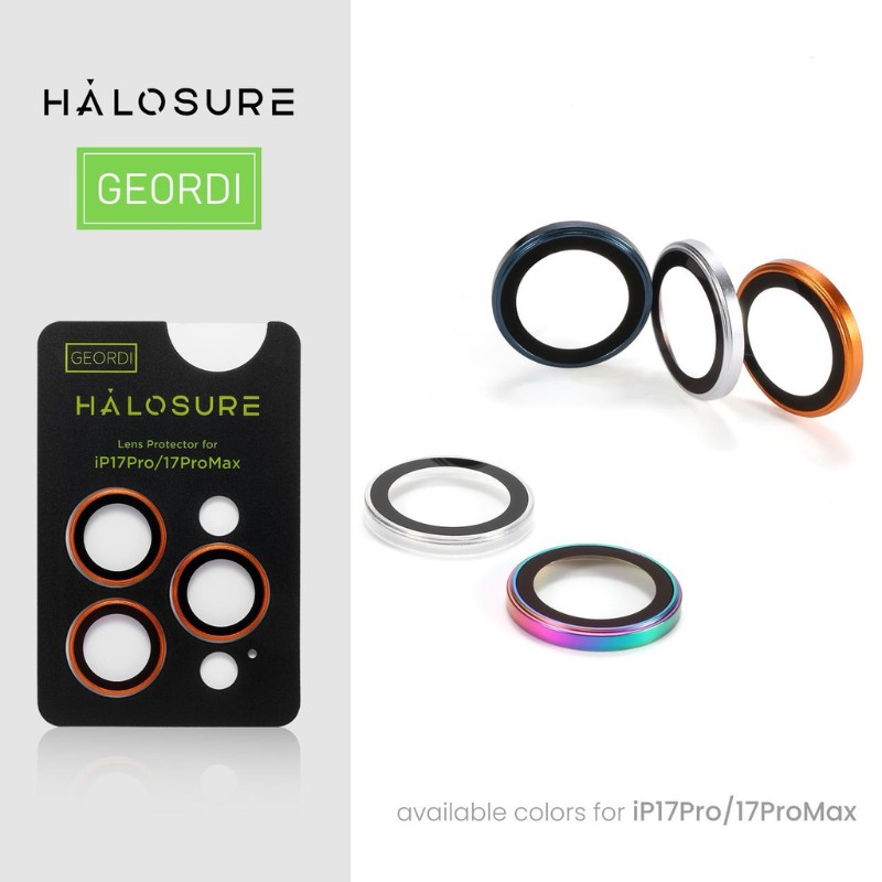 Halosure Geordi Rear Camera Lens Armour Protector (Anti-Reflection), iPhone 17 Pro / 17 Pro Max