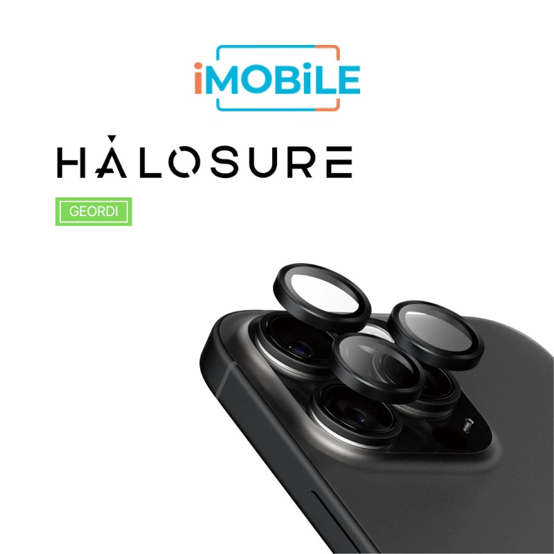 Halosure Geordi Rear Camera Lens Armour Protector (Anti-Reflection), iPhone 16 Pro / 16 Pro Max