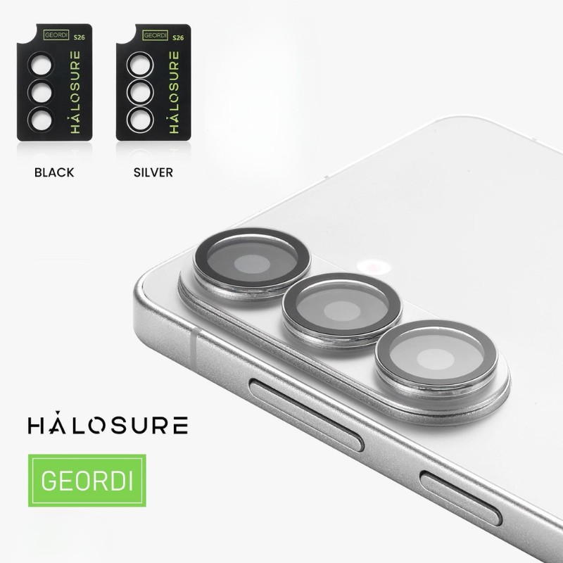 Halosure Geordi Rear Camera Lens Armour Protector (Anti-Reflection), Samsung s26