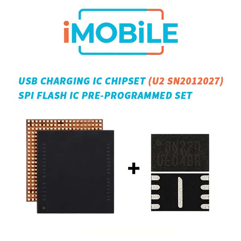 iPhone 16 USB Charging IC Chipset (U2 SN2012027)+ SPI Flash IC Pre-Programmed SET