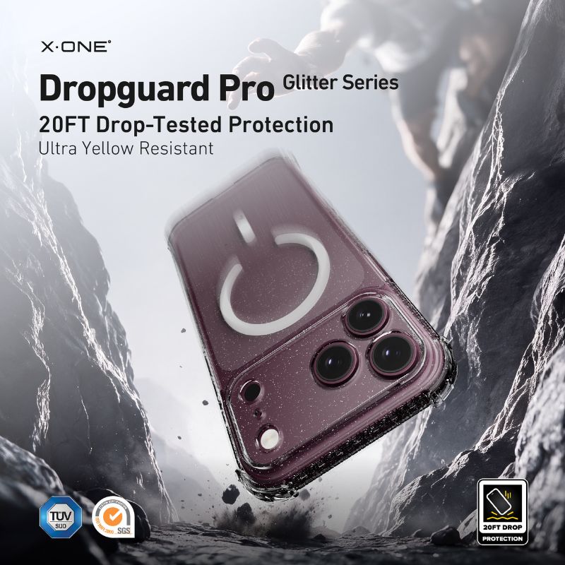X.One [MagSafe] Glitter Clear Impact Protection Case, iPhone 18 Pro