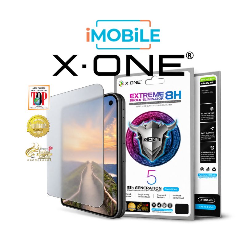 X.One [Matte] Hybrid Polymer Borderless Impact Screen Protector, iPhone Duo