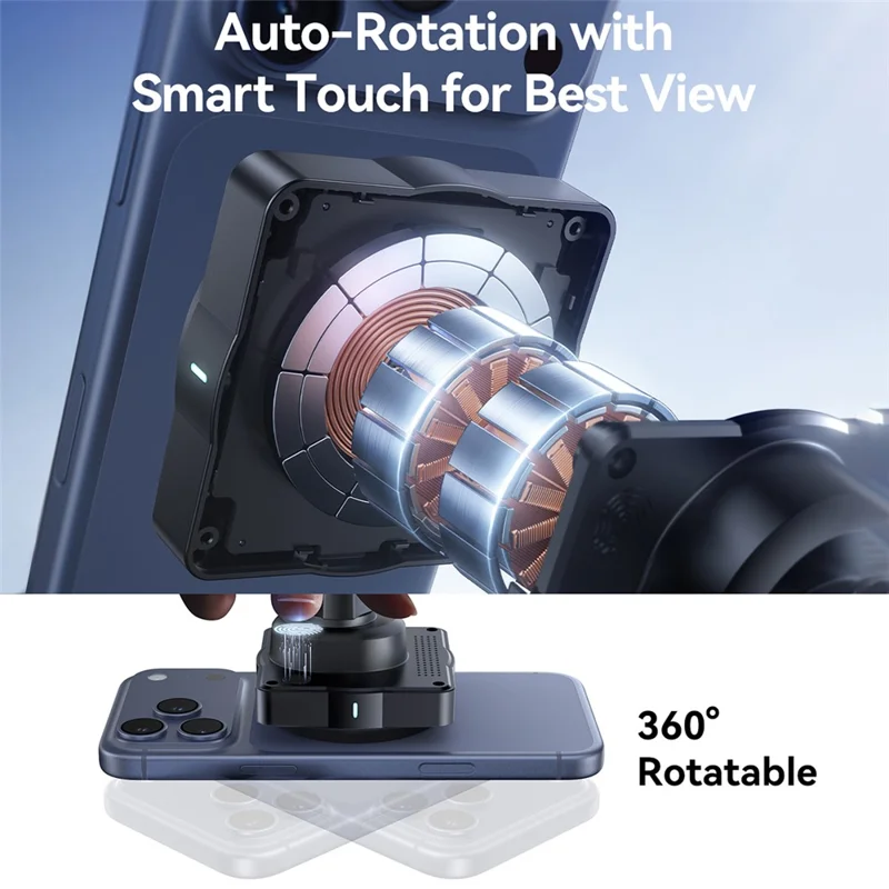 JoyRoom JR-ZS506 P15W MagSafe Auto-Rotating Wireless Charge Car Mount Phone Holder (Air Vent)