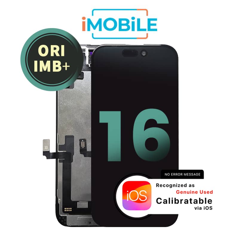iPhone 16 (6.1 Inch) Compatible LCD (Soft OLED) Touch Digitizer Screen [Original IMB+]