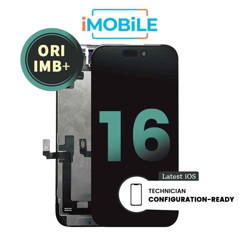 iPhone 16 (6.1 Inch) Compatible LCD (Soft OLED) Touch Digitizer Screen [Original IMB+]