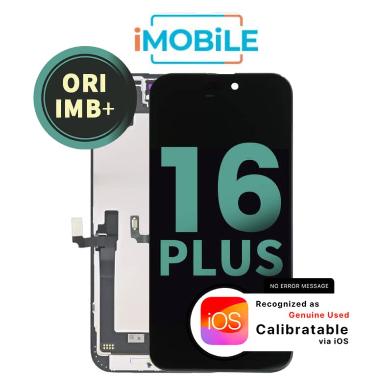 iPhone 16 Plus (6.7 Inch) Compatible LCD (Soft OLED) Touch Digitizer Screen [Original IMB+]