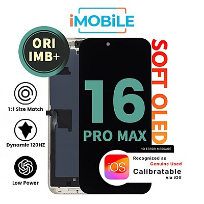 iPhone 16 Pro Max (6.9 Inch) Compatible LCD (Soft OLED) Touch Digitizer Screen [Original IMB+]