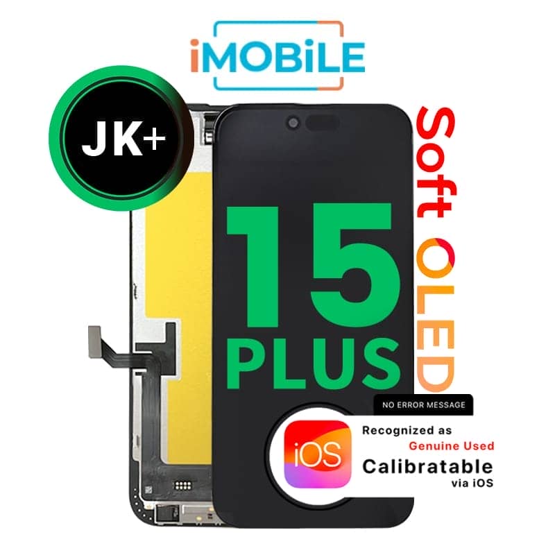 iPhone 15 Plus (6.7 Inch) Compatible LCD (Soft OLED) Touch Digitizer Screen [JK+]