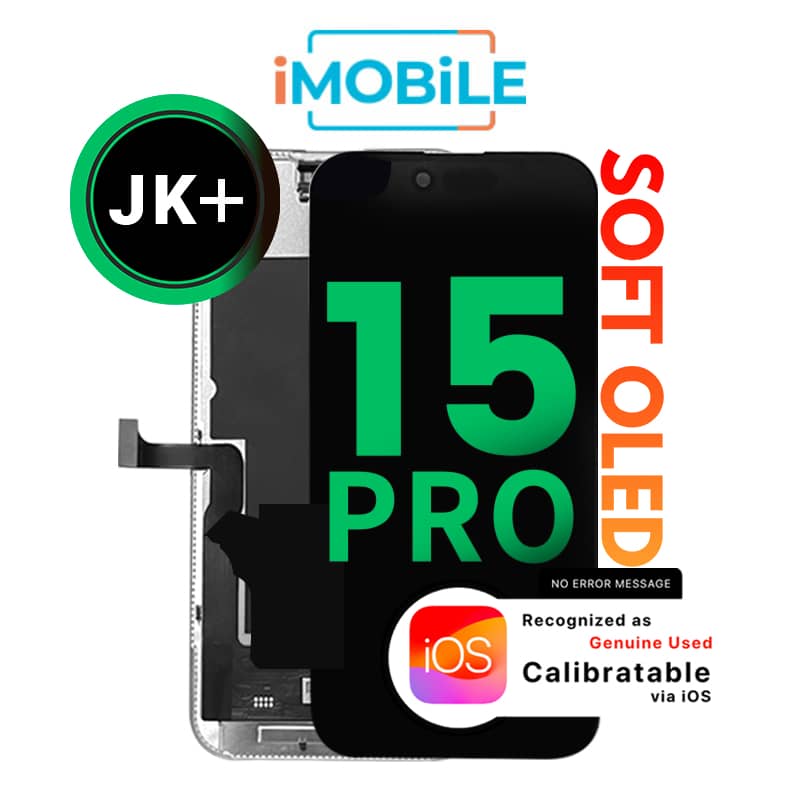 iPhone 15 Pro (6.1 Inch) Compatible LCD (Soft OLED) Touch Digitizer Screen [JK+]