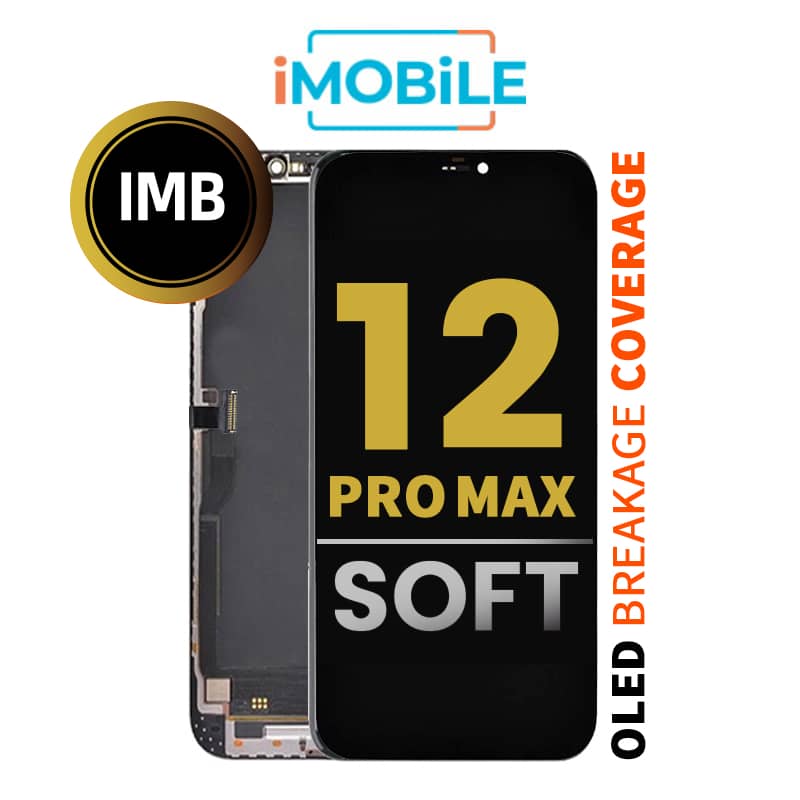 iPhone 12 Pro Max (6.7 Inch) Compatible LCD (Soft OLED) Touch Digitizer Screen [IMB]