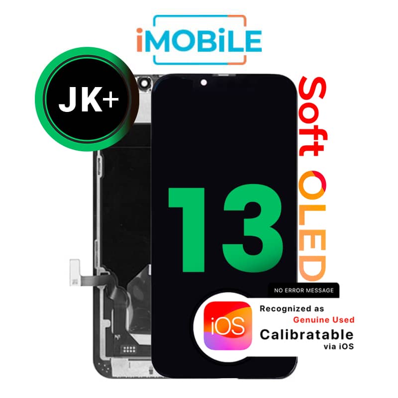 iPhone 13 (6.1 Inch) Compatible LCD (Soft OLED) Touch Digitizer Screen [JK+]