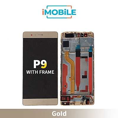 Huawei P9 Compatible LCD Touch Digitizer Screen with frame [Gold]