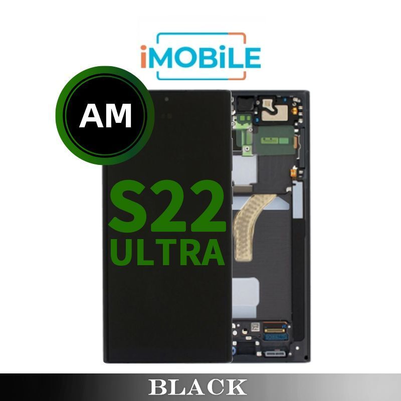 Samsung Galaxy S22 Ultra (S908) LCD Touch Digitizer Screen [Aftermarket] [Black]