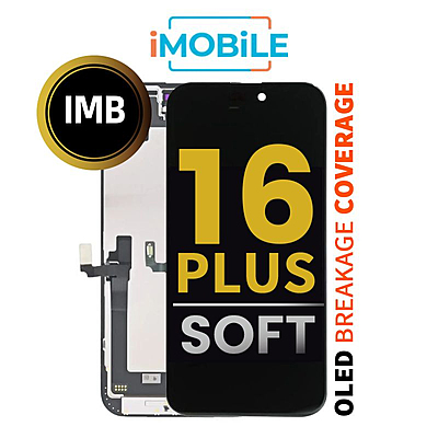 iPhone 16 Plus (6.7 Inch) Compatible LCD (Soft OLED) Touch Digitizer Screen [IMB]-Soft OLED