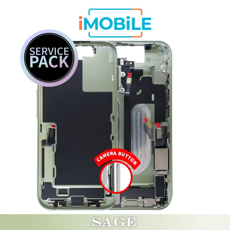iPhone 17 Compatible Back Housing With Small Parts [Service Pack] [Sage] ZP923-13775