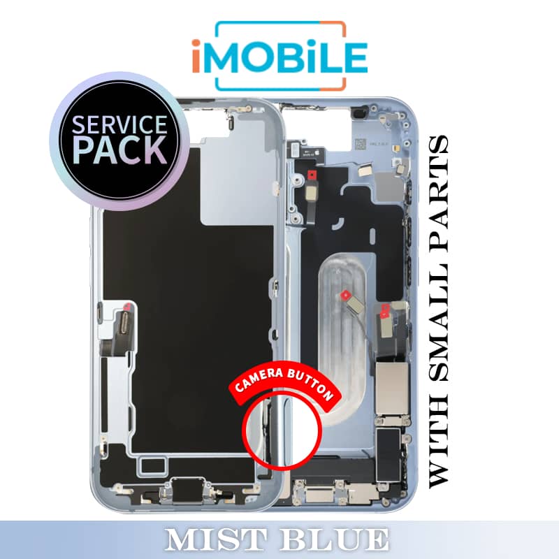 iPhone 17 Compatible Back Housing With Small Parts [Service Pack] [Mist Blue] ZP923-13773