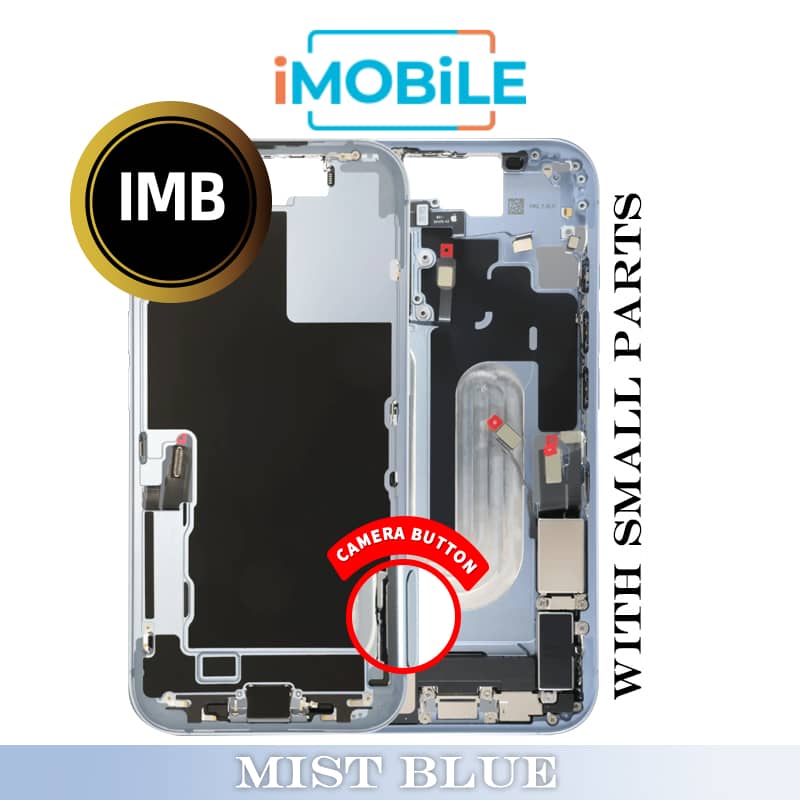 iPhone 17 Compatible Back Housing with Small Parts [IMB] [Mist Blue]