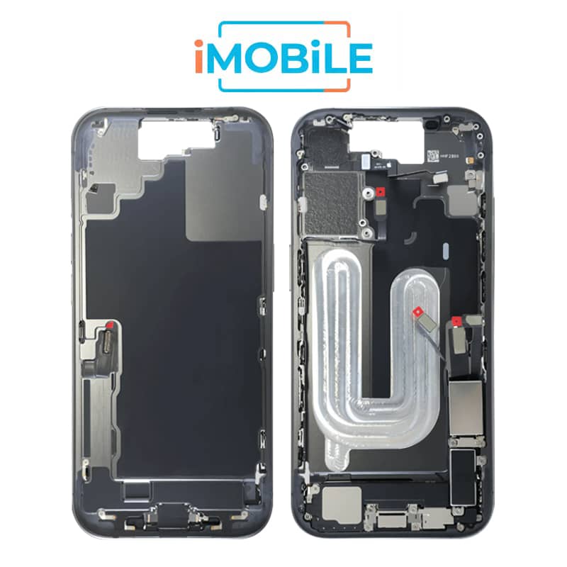 iPhone 17 Compatible Back Housing with Small Parts [IMB] [Black]