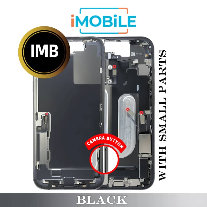 iPhone 17 Compatible Back Housing with Small Parts [IMB] [Black]