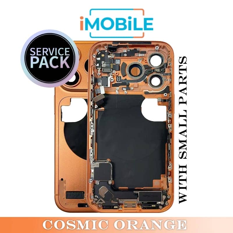 iPhone 17 Pro Compatible Back Housing With Small Parts [Service Pack] [Cosmic Orange] ZP923-13639