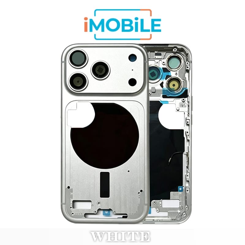 iPhone 17 Pro Compatible Back Housing [No Small Parts] [Silver]