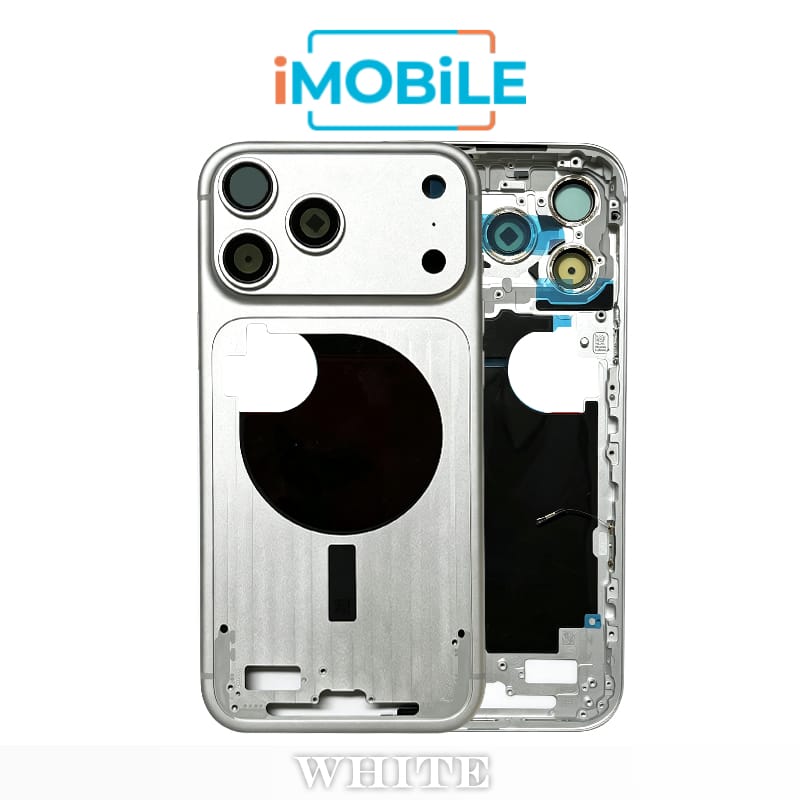 iPhone 17 Pro Max Compatible Back Housing [No Small Parts] [Silver]