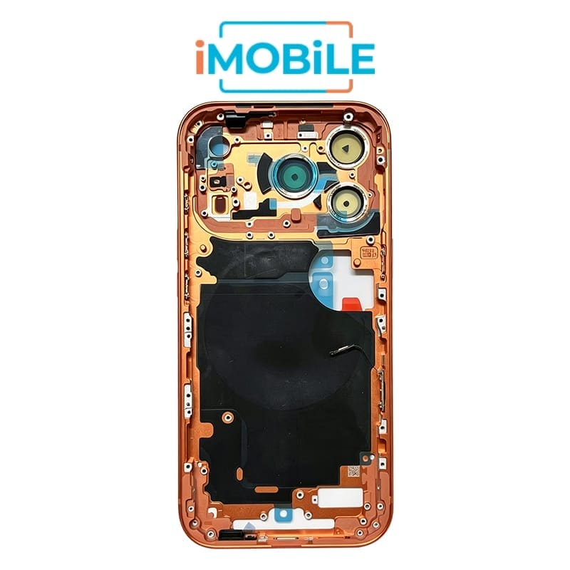 iPhone 17 Pro Compatible Back Housing [No Small Parts] [Cosmic Orange]