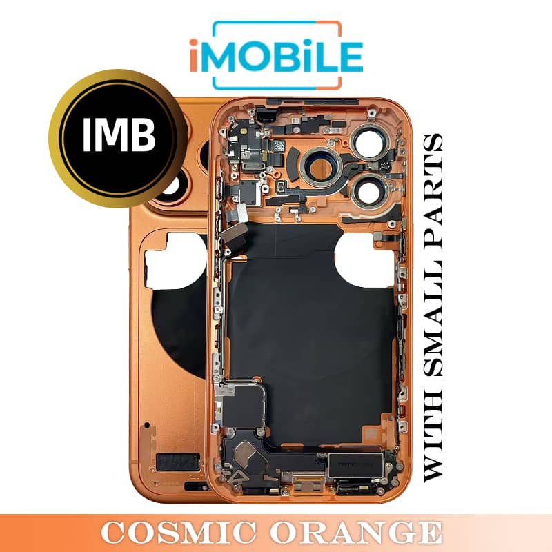 iPhone 17 Pro Compatible Back Housing with Small Parts [IMB] [Cosmic Orange]